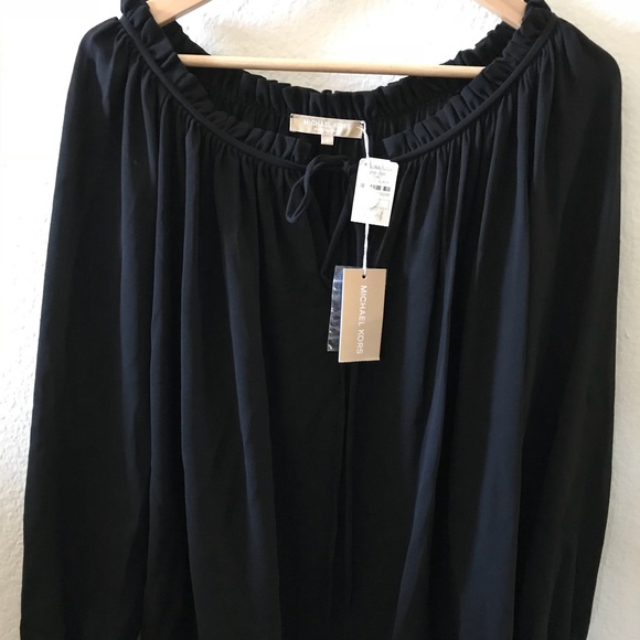 Black Michael Kors Blouse BNWT - Picture 3 of 8